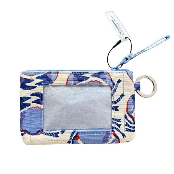 Vera Bradley Lighten Up Zip ID Case Feelin' Crabby NWT - Picture 4 of 4
